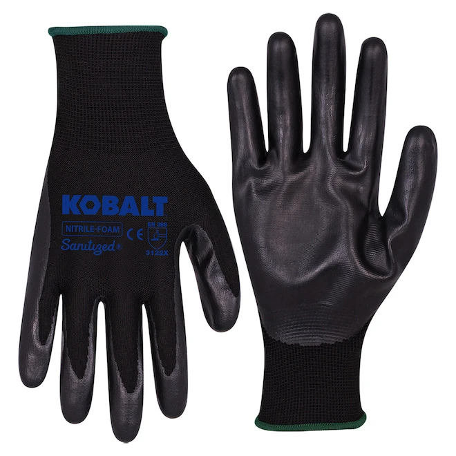 Gants Multifonctions Kobalt Pour Homme, Nitrine, Moyen, Noir 1 Gants Multifonctions Kobalt Pour Homme, Nitrine, Moyen, Noir