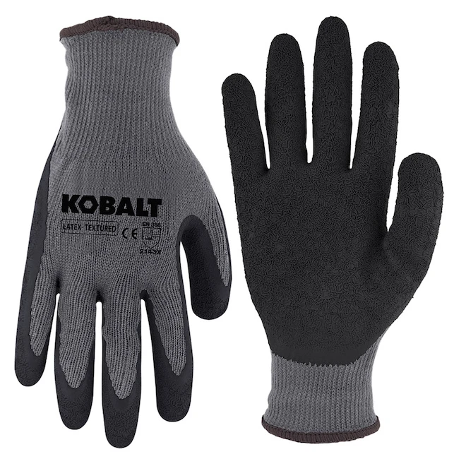 Gants Multifonctions Pour Homme Kobalt, Recouvert De Latex, Grand, Gris 1 Gants Multifonctions Pour Homme Kobalt, Recouvert De Latex, Grand, Gris