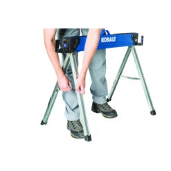 Chevalet De Sciage à Pieds Fixes Par Kobalt De 30 Po X 43 Po En Acier Noir Et Bleu -Kobalt Boutique 14195532e L