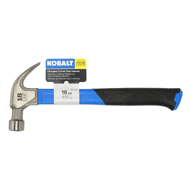 Marteau En Fibre De Verre 16 Oz Kobalt, Noir Et Bleu 4 Marteau En Fibre De Verre 16 Oz Kobalt, Noir Et Bleu – Image 4