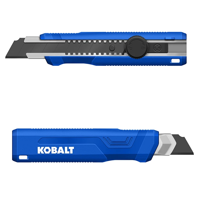 Couteau Utilitaire De 18 Mm à Lame Sécable Par Kobalt, Acier/plastique, Bleu 1 Couteau Utilitaire De 18 Mm à Lame Sécable Par Kobalt, Acier/plastique, Bleu