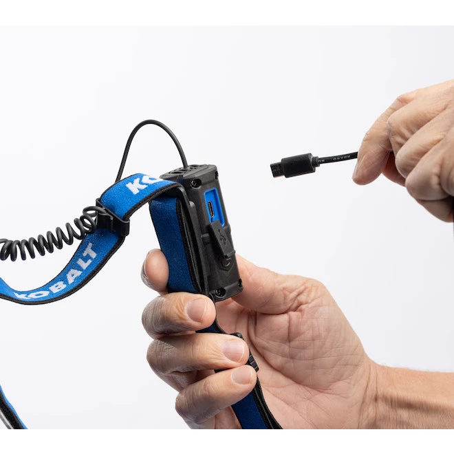 Lampe Frontale Rechargeable DEL, Kobalt, 400 Lumens 2 Lampe Frontale Rechargeable DEL, Kobalt, 400 Lumens – Image 2