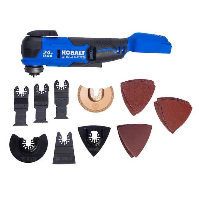 Ensemble 18 Pièces Avec Outil Oscillant 24 V Max Sans Fil Et Sans Balai De Kobalt, Outil Seul Sans Batterie 3 Ensemble 18 Pièces Avec Outil Oscillant 24 V Max Sans Fil Et Sans Balai De Kobalt, Outil Seul Sans Batterie – Image 3
