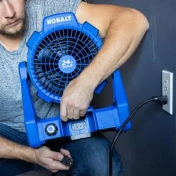 Ventilateur De Chantier Kobalt 24 V Max Sans Fil, 600 PCM, Bleu, Outil Seul Sans Batterie 8 Ventilateur De Chantier Kobalt 24 V Max Sans Fil, 600 PCM, Bleu, Outil Seul Sans Batterie -Kobalt Boutique 45595009d L