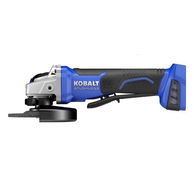 Meuleuse D'angle Kobalt 24 V Max Sans Fil, Noire Et Bleue, Arbre De 5/8 Po De Diamètre, Outil Seul Sans Batterie 1 Meuleuse D'angle Kobalt 24 V Max Sans Fil, Noire Et Bleue, Arbre De 5/8 Po De Diamètre, Outil Seul Sans Batterie