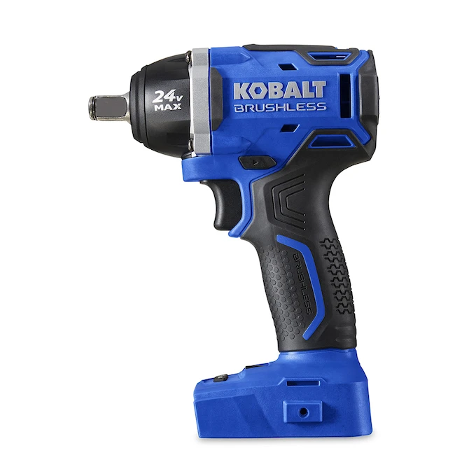 Kobalt Clé à Chocs Sans Fil Kobat 24 V Max, 1/2 Po, Bleue Et Noire, Moteur Sans Balai, Outil Seul Sans Batterie 1 Kobalt Clé à Chocs Sans Fil Kobat 24 V Max, 1/2 Po, Bleue Et Noire, Moteur Sans Balai, Outil Seul Sans Batterie