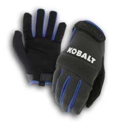 Gants De Mécanicien Kobalt, Cuir Synthétique, Unisexe, Grand, Noir